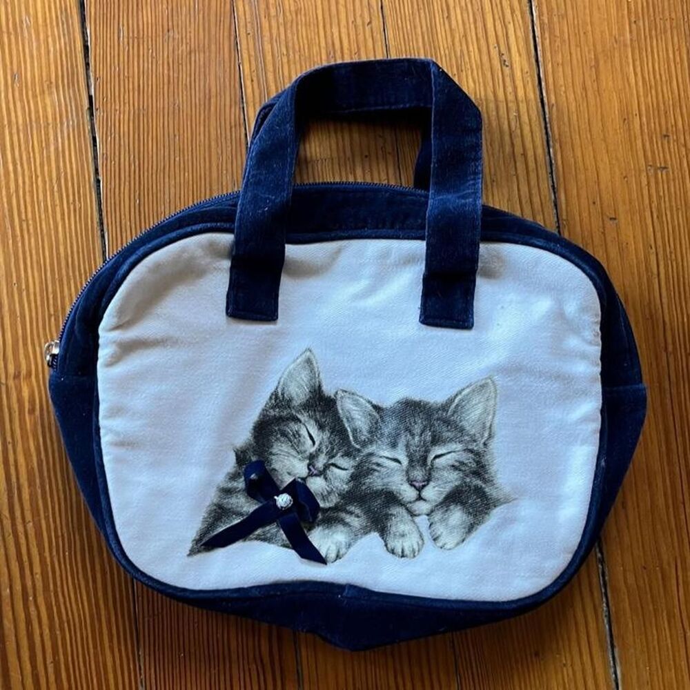 American-vintage Women's Blue and Navy Bag